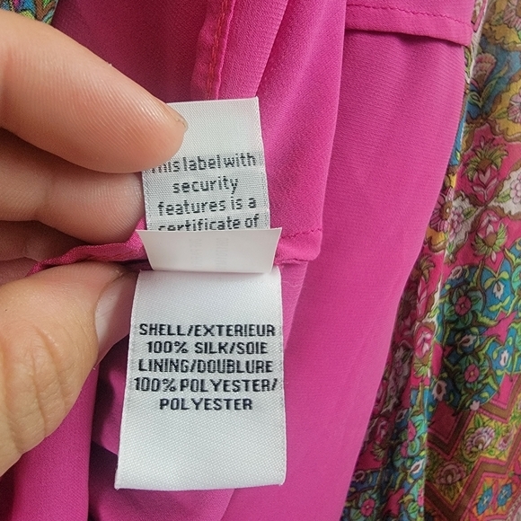 Diane von‎ Furstenberg Parry Dress Women 4 Pink Silk Geometric Floral Mini Boho - Picture 10 of 15